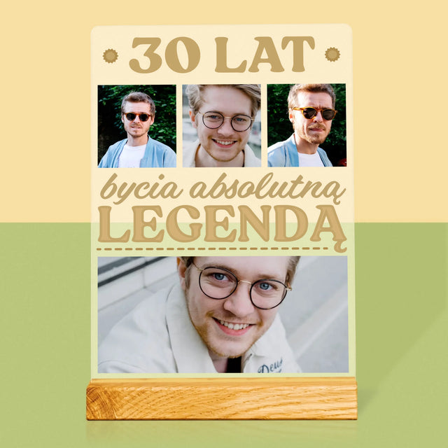 Fotokolaż: 30 Lat Bycia Legendą - Wydruk Na Szkle Akrylowym