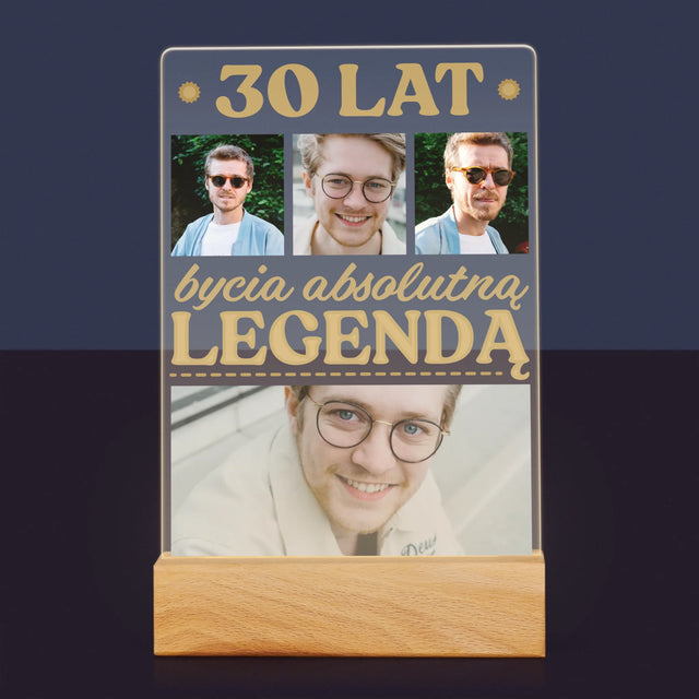 Fotokolaż: 30 Lat Bycia Legendą - Wydruk Na Szkle Akrylowym