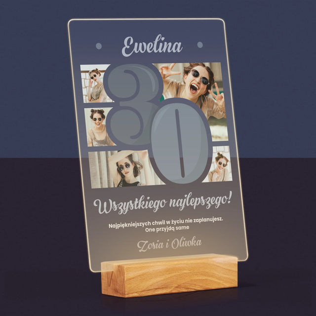 Fotokolaż: 30 Najpiękniejsze Chwile - Wydruk Na Szkle Akrylowym