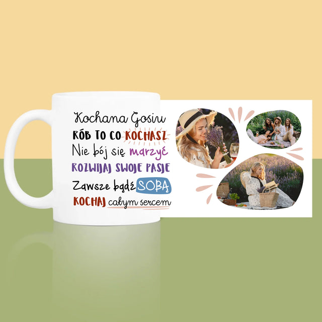 Fotokolaż: Urodziny Życzenia - Kubek z Nadrukiem