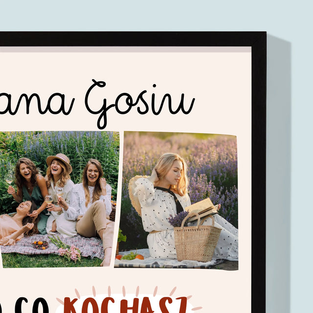 Fotokolaż: Urodziny Życzenia - Wydruk Obramowany