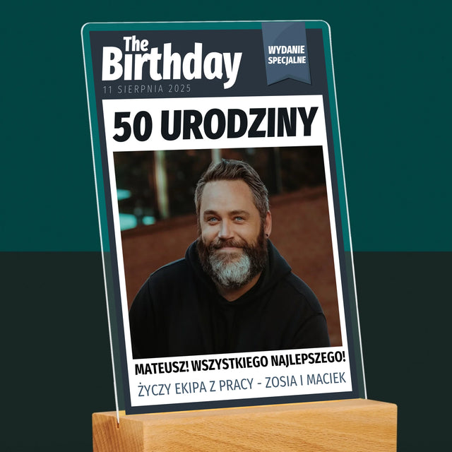 Okładka Magazynu: Birthday - Wydruk Na Szkle Akrylowym