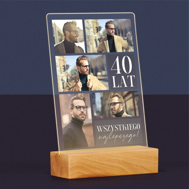 Fotokolaż: Urodziny Najlepszego - Wydruk Na Szkle Akrylowym