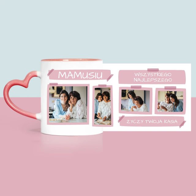 Fotokolaż: Mamusiu Wszystkiego Najlepszego - Kubek z Nadrukiem