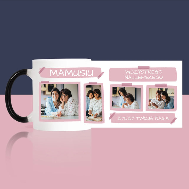 Fotokolaż: Mamusiu Wszystkiego Najlepszego - Kubek z Nadrukiem