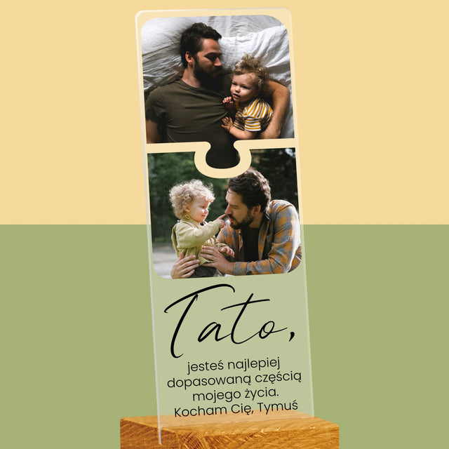 Fotokolaż: Puzzle Zdjęcia Dla Taty - Zdjęcie Na Szkle Akrylowym Fotobudka