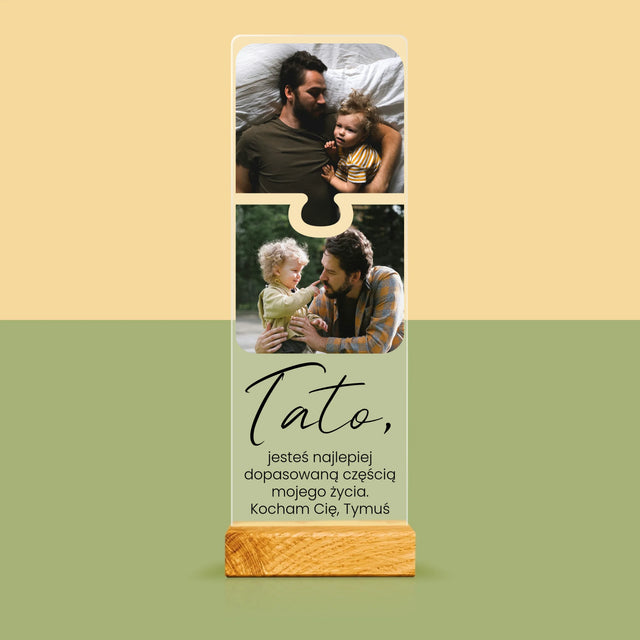 Fotokolaż: Puzzle Zdjęcia Dla Taty - Zdjęcie Na Szkle Akrylowym Fotobudka