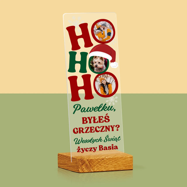 Fotokolaż: Ho Ho Ho - Zdjęcie Na Szkle Akrylowym Fotobudka