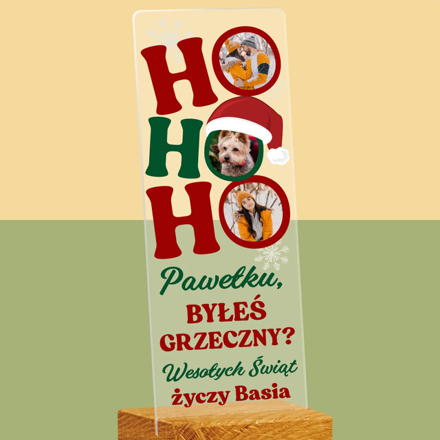 Fotokolaż: Ho Ho Ho - Zdjęcie Na Szkle Akrylowym Fotobudka