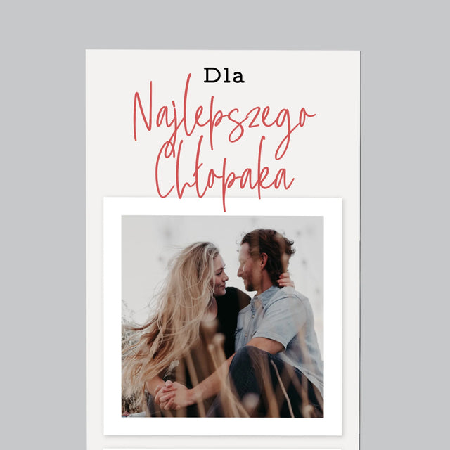 Zdjęcie I Podpis: Dla Najlepszego Chłopaka - Magnes Na Lodówkę