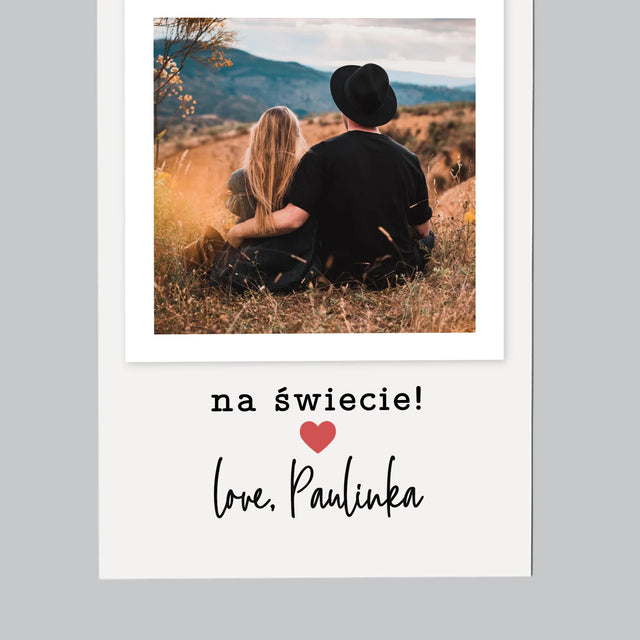 Zdjęcie I Podpis: Dla Najlepszego Chłopaka - Magnes Na Lodówkę