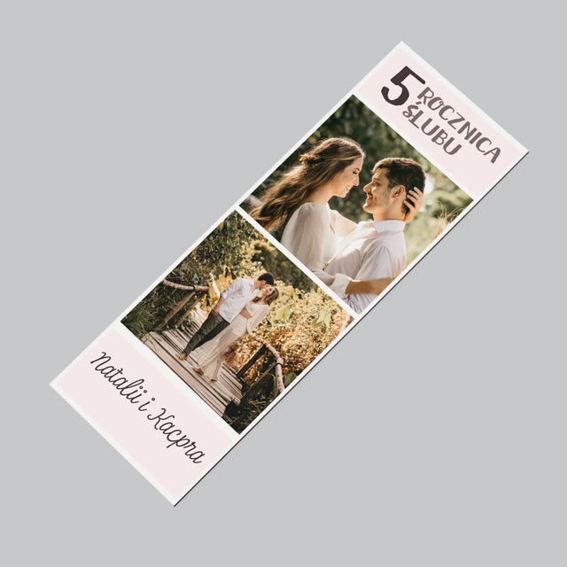 Fotokolaż: 5 Rocznica Ślubu - Magnes Na Lodówkę