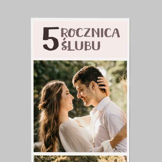 Fotokolaż: 5 Rocznica Ślubu - Magnes Na Lodówkę