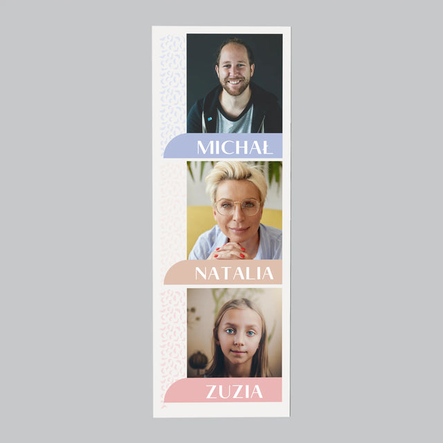 Zdjęcie i Podpis: Wasze Imiona - Magnes na lodówkę