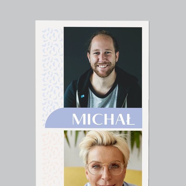 Zdjęcie i Podpis: Wasze Imiona - Magnes na lodówkę