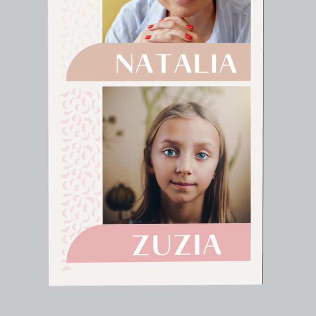 Zdjęcie i Podpis: Wasze Imiona - Magnes na lodówkę