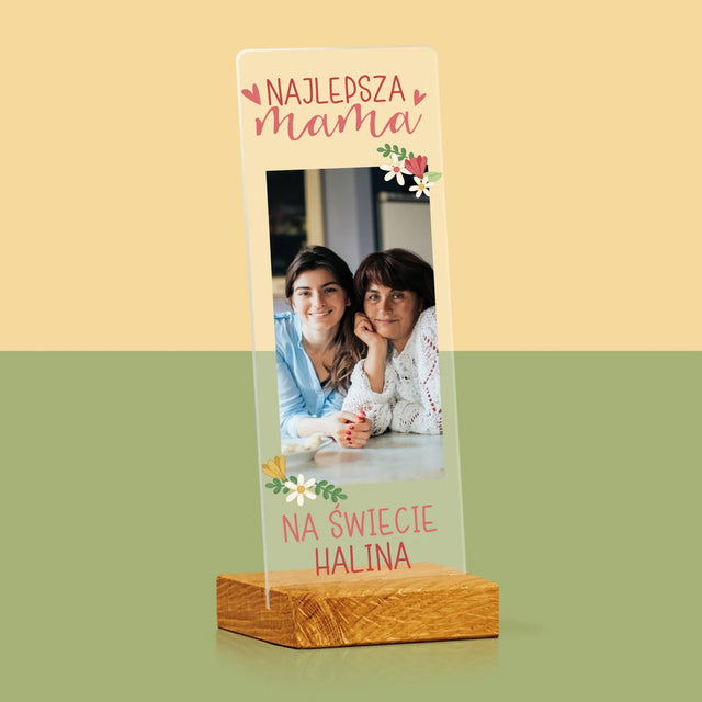 Zdjęcie i Podpis: Najlepsza Mama Świat - Zdjęcie Na Szkle Akrylowym Fotobudka