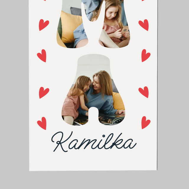 Słowo Ze Zdjęć: Mama Imię - Magnes Na Lodówkę