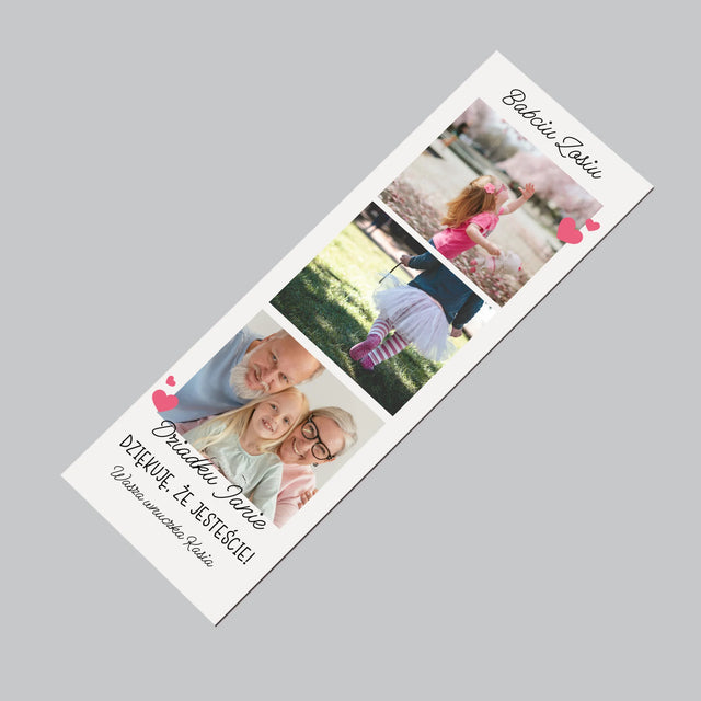 Zdjęcie i Podpis: Podziękowania Dla Dziadków - Magnes na lodówkę