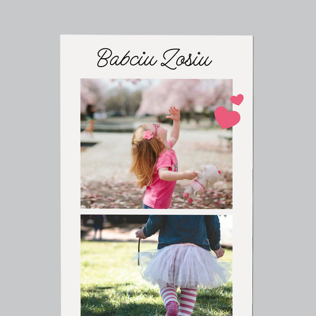 Zdjęcie i Podpis: Podziękowania Dla Dziadków - Magnes na lodówkę