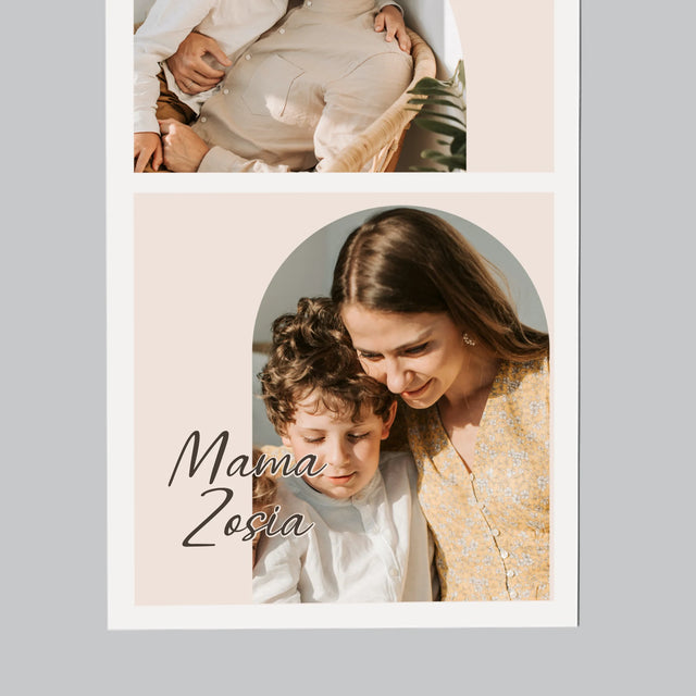 Zdjęcie i Podpis: Zdjęcia Rodziny - Magnes na lodówkę