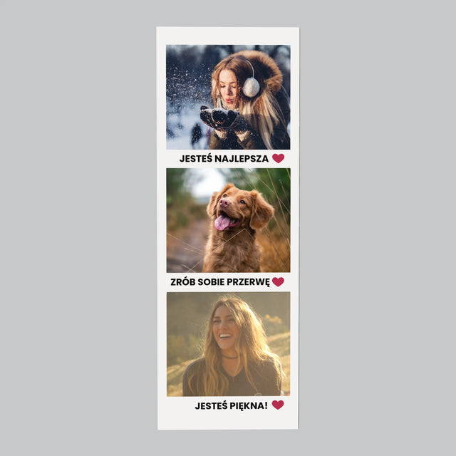 Zdjęcie i Podpis: Pozytywne Myśli - Magnes na lodówkę