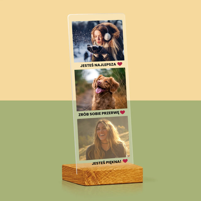 Zdjęcie i Podpis: Pozytywne Myśli - Zdjęcie Na Szkle Akrylowym Fotobudka