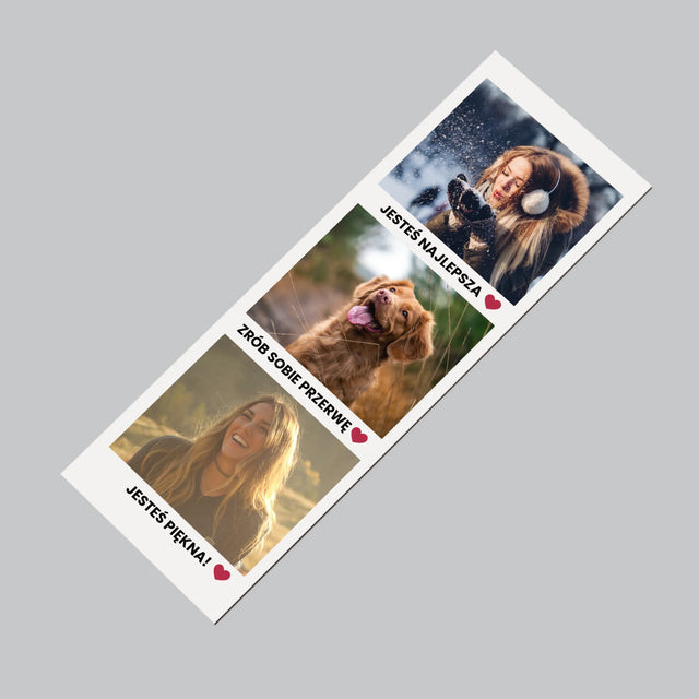 Zdjęcie i Podpis: Pozytywne Myśli - Magnes na lodówkę