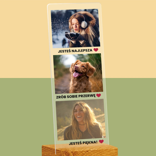 Zdjęcie i Podpis: Pozytywne Myśli - Zdjęcie Na Szkle Akrylowym Fotobudka