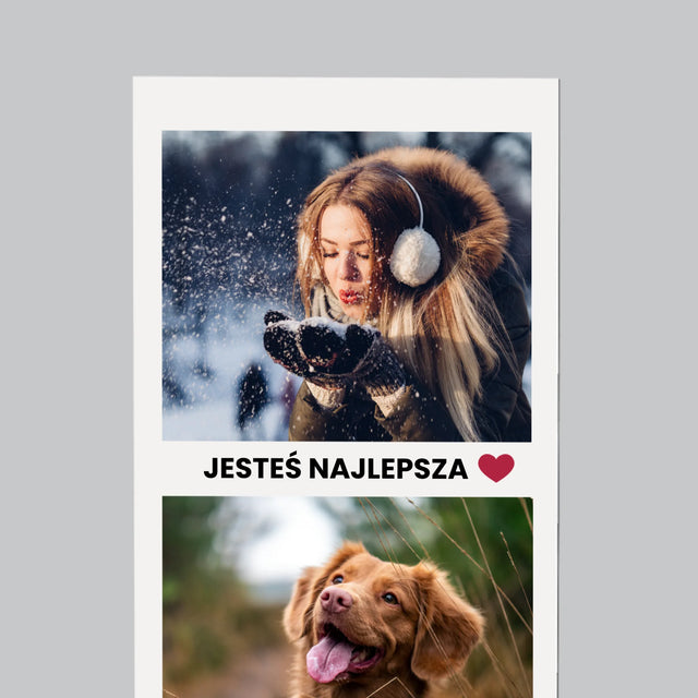 Zdjęcie i Podpis: Pozytywne Myśli - Magnes na lodówkę