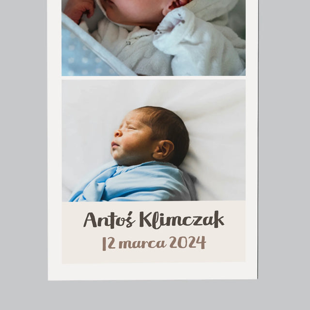 Fotokolaż: Narodziny Dziecka - Magnes na lodówkę