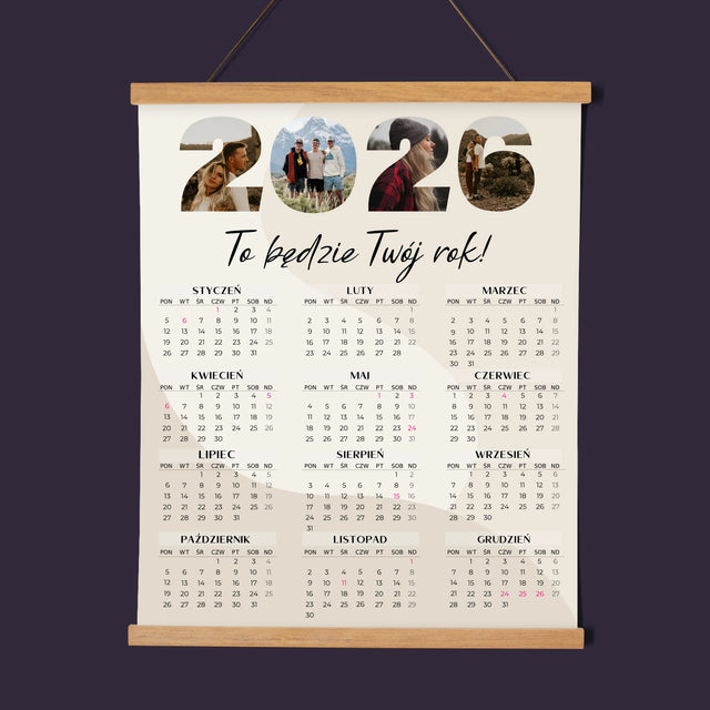 Słowo Ze Zdjęć: To Będzie Twój Rok - Kalendarz Plakatowy z Listwami