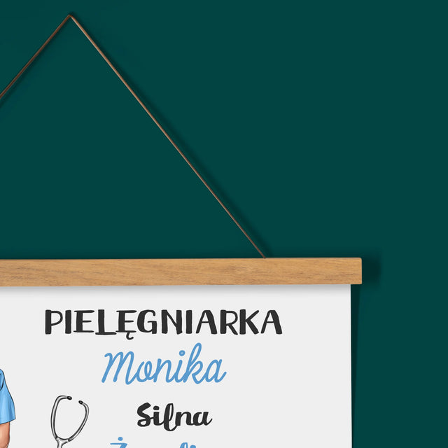 Kreator Postaci: Cechy Pielęgniarki - Kalendarz Plakatowy z Listwami