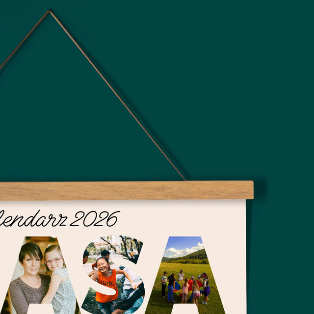 Słowo Ze Zdjęć: Klasa - Kalendarz Plakatowy z Listwami