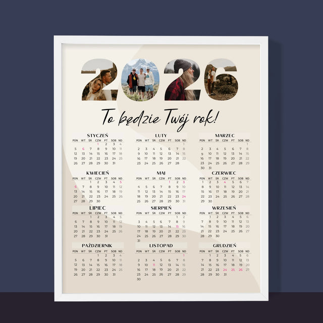 Słowo Ze Zdjęć: To Będzie Twój Rok - Kalendarz w Ramce