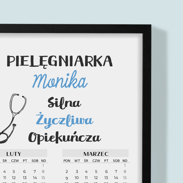 Kreator Postaci: Cechy Pielęgniarki - Kalendarz w Ramce