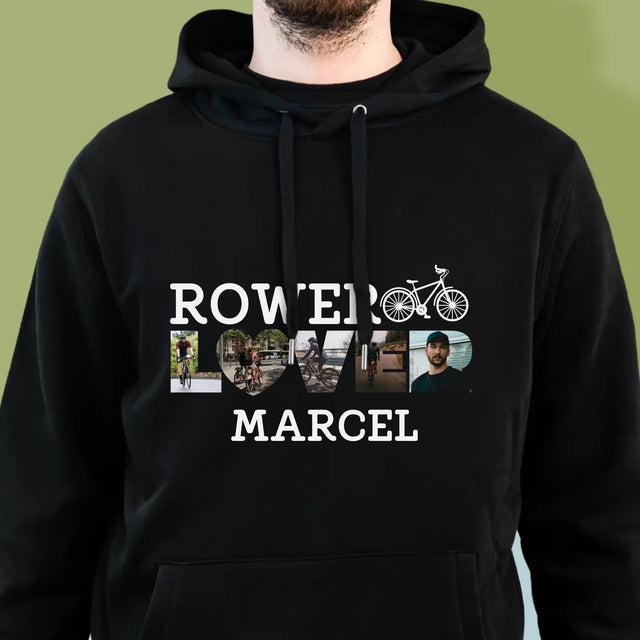 Słowo Ze Zdjęć: Rower Lover - Bluza Męska z Kapturem