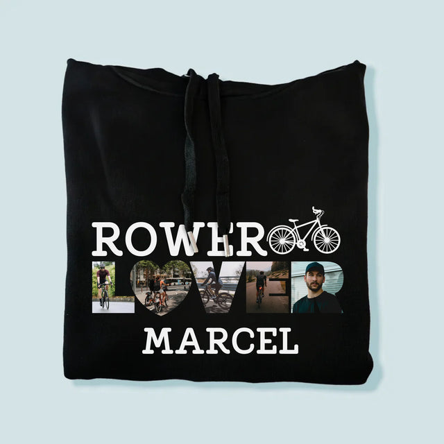 Słowo Ze Zdjęć: Rower Lover - Bluza Męska z Kapturem