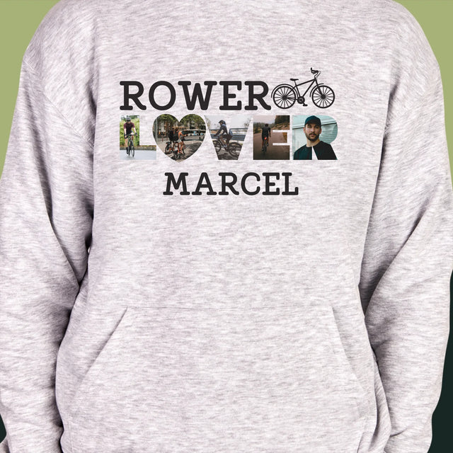 Słowo Ze Zdjęć: Rower Lover - Bluza Męska z Kapturem
