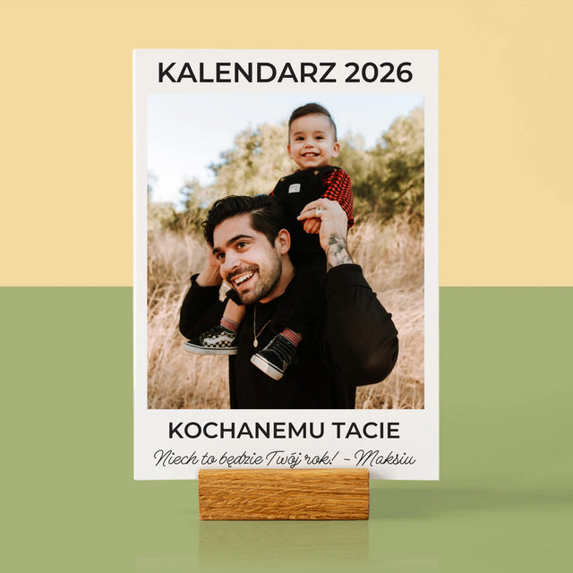 Fotokolaż: Dla Taty - Kalendarz Na Biurko z Podstawką