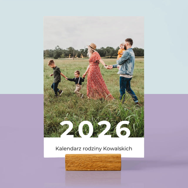 Fotokolaż: Basic - Kalendarz Na Biurko z Podstawką