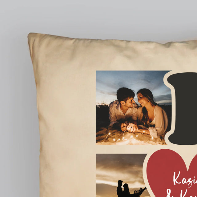 Fotokolaż: I Love You - Poduszka z Nadrukiem