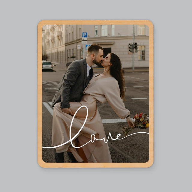Zdjęcie: Love Napis - Magnes Drewniany