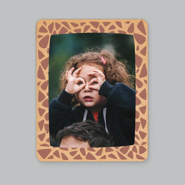 Zdjęcie: Wzorki - Magnes Drewniany