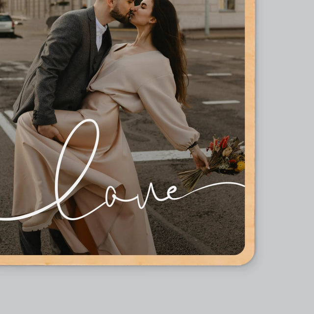 Zdjęcie: Love Napis - Magnes Drewniany