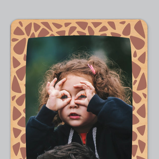 Zdjęcie: Wzorki - Magnes Drewniany