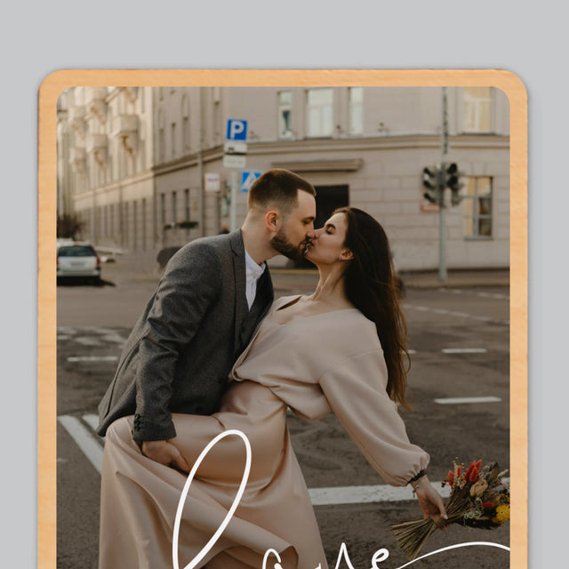 Zdjęcie: Love Napis - Magnes Drewniany