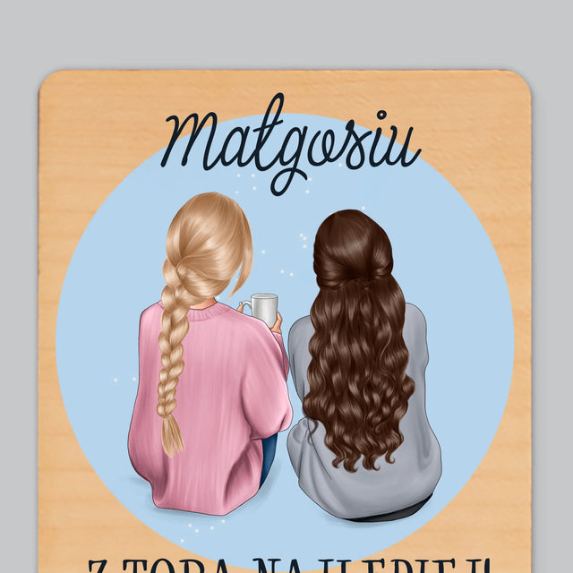 Kreator Postaci: Przyjaciółki - Magnes Drewniany