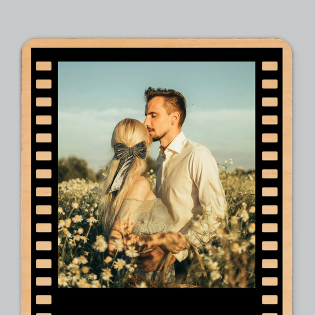 Fotokolaż: Klisza - Magnes Drewniany