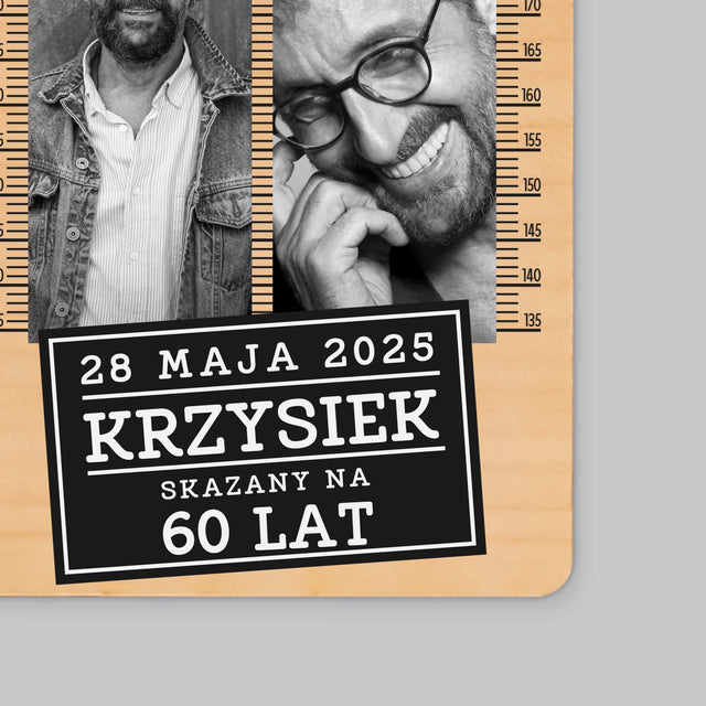 Fotokolaż: Skazany Na 60 Lat - Magnes Drewniany